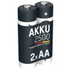 ANSMANN AG NiMH Akku Mignon AA Typ 2500 (min. 2400 mAh) maxE 2er Blister^ Akkus