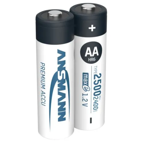 ANSMANN AG NiMH Akku Mignon AA Typ 2500 (min. 2400 mAh) maxE 2er Blister^ Akkus