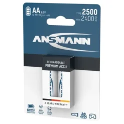ANSMANN AG NiMH Akku Mignon AA Typ 2500 (min. 2400 mAh) maxE 2er Blister^ Akkus