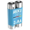 ANSMANN AG NiMH Akku Mignon AA Typ 2850 (min. 2650 mAh) 2er Blister^ Akkus