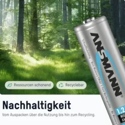 ANSMANN AG NiMH Akku Mignon AA Typ 2850 (min. 2650 mAh) 2er Blister^ Akkus