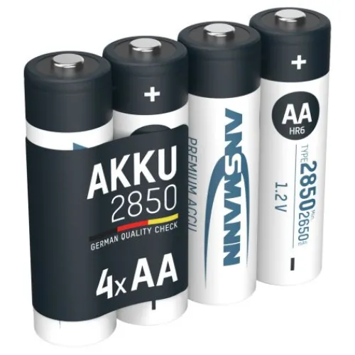 ANSMANN AG NiMH Akku Mignon AA Typ 2850 (min. 2650 mAh) 4er Blister^ Akkus