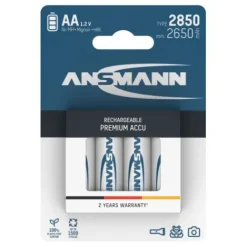 ANSMANN AG NiMH Akku Mignon AA Typ 2850 (min. 2650 mAh) 4er Blister^ Akkus