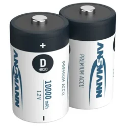 ANSMANN AG NiMH Akku Mono D Typ 10000 (min. 9300 mAh) maxE 2er Blister^ Akkus