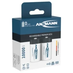 ANSMANN AG NiMH Akku Mono D Typ 10000 (min. 9300 mAh) maxE 2er Blister^ Akkus