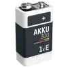 ANSMANN AG NiMH Akku 9V E-Block Typ 300 (min. 270 mAh) maxE 1er Blister^ Akkus