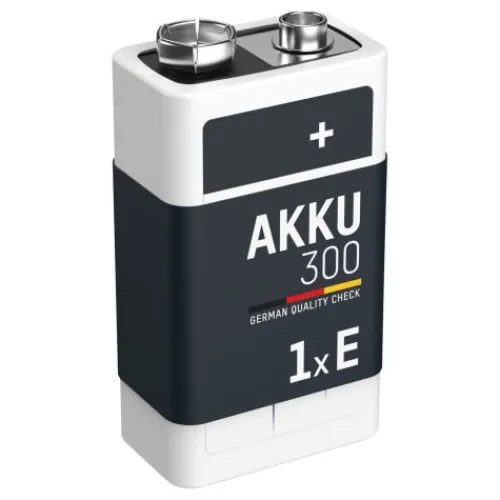 ANSMANN AG NiMH Akku 9V E-Block Typ 300 (min. 270 mAh) maxE 1er Blister^ Akkus