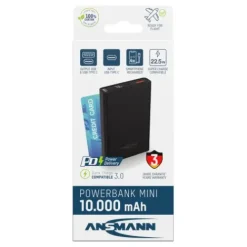 ANSMANN AG Powerbank 10000 mAh PB222PD schwarz^ Schnelllade-powerbanks