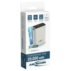 ANSMANN AG Powerbank 20000 mAh PB222PD weiß^ Schnelllade-powerbanks