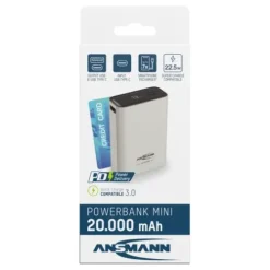 ANSMANN AG Powerbank 20000 mAh PB222PD weiß^ Schnelllade-powerbanks