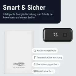 ANSMANN AG Powerbank 20000 mAh PB222PD weiß^ Schnelllade-powerbanks