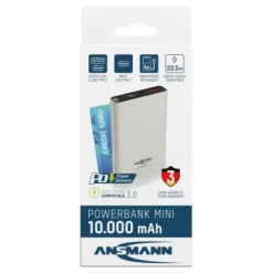 ANSMANN AG Powerbank 10000 mAh PB222PD weiß^ Schnelllade-powerbanks