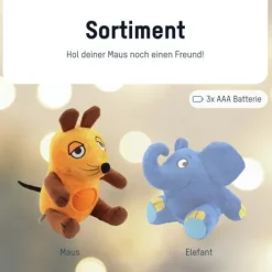 ANSMANN AG Schlummer-Nachtlicht Maus^Kinder Maus & Elefant