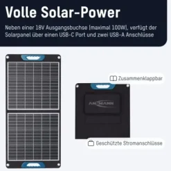 ANSMANN AG Solarpanel 100W^ Solar Panel