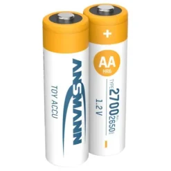 ANSMANN AG Toy NiMH Akku Mignon AA Typ 2700 (min. 2650 mAh) 2er Papierblister^ Akkus