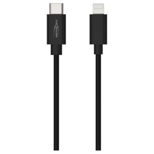 ANSMANN AG Type C / Lightning USB Daten- und Ladekabel 200 cm^ Lightning