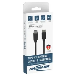 ANSMANN AG Type C / Lightning USB Daten- und Ladekabel 120 cm^ Lightning