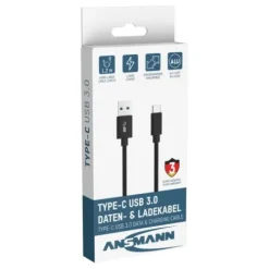 ANSMANN AG Type-C USB Daten und Ladekabel 120 cm^ Typ C