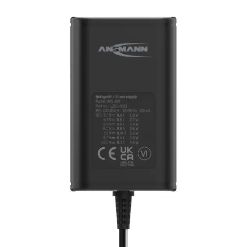 ANSMANN AG Universal-Netzteil APS 300 max. 0,6 A/3,6 W bei 3 - 12 V DC^ Netzteile