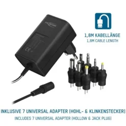 ANSMANN AG Universal-Netzteil APS 300 max. 0,6 A/3,6 W bei 3 - 12 V DC^ Netzteile