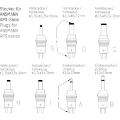 ANSMANN AG Universal-Netzteil APS 300 max. 0,6 A/3,6 W bei 3 - 12 V DC^ Netzteile