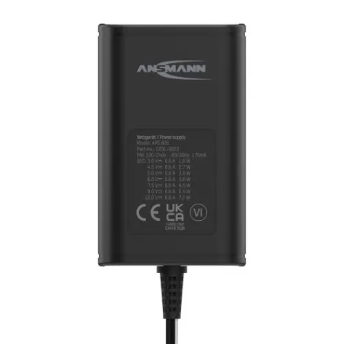 ANSMANN AG Universal-Netzteil APS 600 max. 0,6 A/7,2 W bei 3 - 12 V DC^ Netzteile