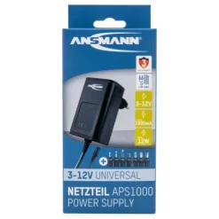 ANSMANN AG Universal-Netzteil APS 1000 max. 1 A/12 W bei 3 - 12 V DC^ Netzteile