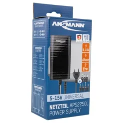 ANSMANN AG Universal-Netzteil APS 2250L max. 2,25 A/27 W bei 5 - 15 V DC^ Netzteile