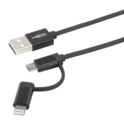 ANSMANN AG USB 2in1 Micro/Lightning Daten und Ladekabel 120 cm^ Lightning