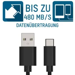 ANSMANN AG USB Typ-C Daten und Ladekabel 100 cm^ Typ C