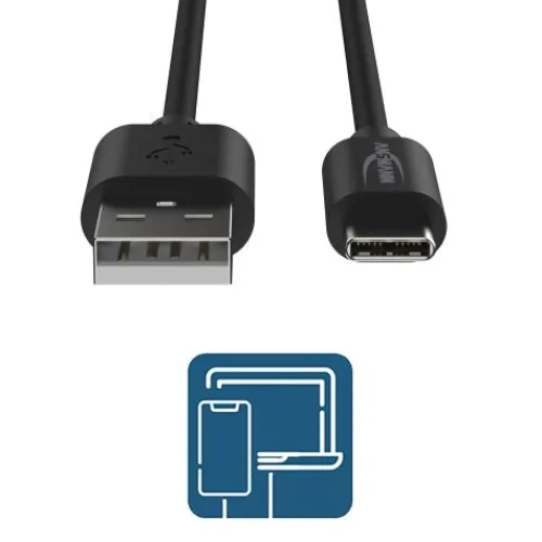 ANSMANN AG USB Typ-C Daten und Ladekabel 100 cm^ Typ C