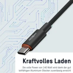 ANSMANN AG USB Typ-C Kabel, 60 cm, anthrazit^ Typ C