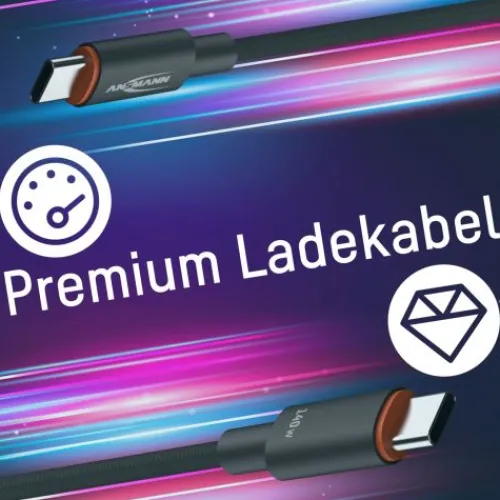 ANSMANN AG USB Typ-C Kabel, 60 cm, anthrazit^ Typ C