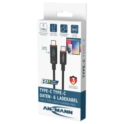 ANSMANN AG USB Typ-C Kabel, 200 cm, anthrazit^ Typ C
