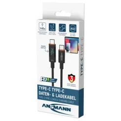 ANSMANN AG USB Typ-C Kabel, 120 cm, anthrazit^ Typ C