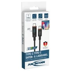 ANSMANN AG USB Typ-C Kabel, 120 cm, anthrazit^ Typ C
