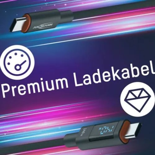 ANSMANN AG USB Typ-C Kabel, 120 cm, anthrazit^ Typ C