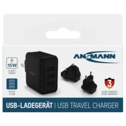 ANSMANN AG USB-Ladegerät Travel Charger TC315 / 3 A / 15 W / 3 Port^ Usb-ladegeräte