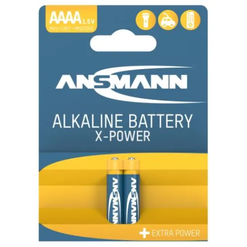 ANSMANN AG X-Power Alkaline Batterie Mini AAAA / LR8 2er Blister^ Batterien