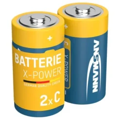 ANSMANN AG X-Power Alkaline Batterie Baby C / LR14 2er Papierblister^ Batterien