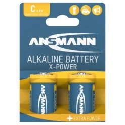 ANSMANN AG X-Power Alkaline Batterie Baby C / LR14 2er Papierblister^ Batterien