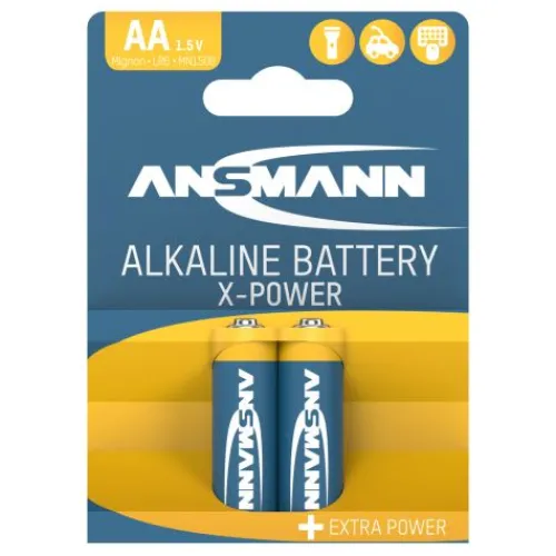 ANSMANN AG X-Power Alkaline Batterie Mignon AA / LR6 2er Papierblister^ Batterien