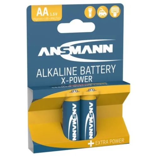 ANSMANN AG X-Power Alkaline Batterie Mignon AA / LR6 2er Papierblister^ Batterien