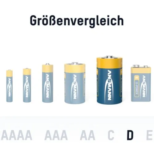 ANSMANN AG X-Power Alkaline Batterie Mono D / LR20 2er Papierblister^ Batterien