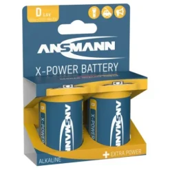 ANSMANN AG X-Power Alkaline Batterie Mono D / LR20 2er Papierblister^ Batterien