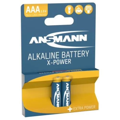ANSMANN AG X-Power Alkaline Batterie Micro AAA / LR03 2er Papierblister^ Batterien